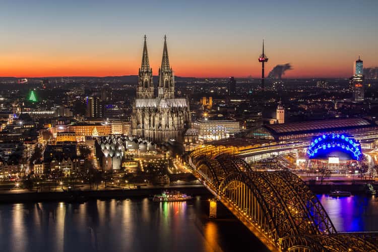 View from Triangle Tower in Cologne