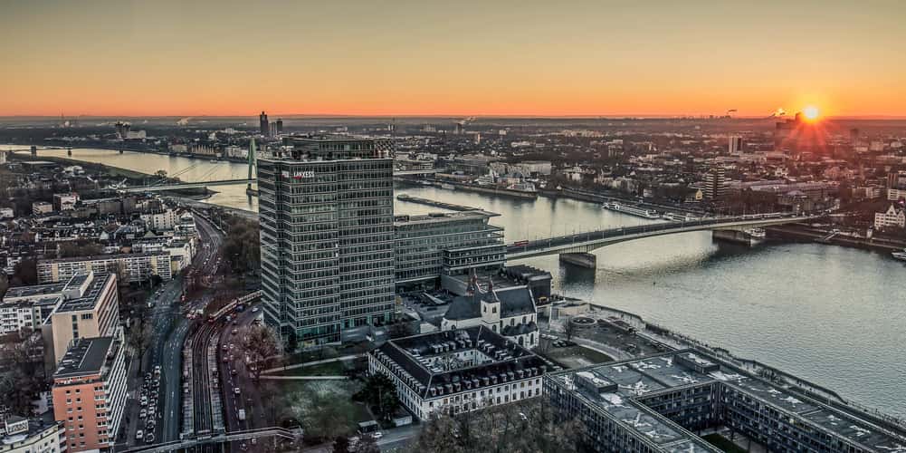 View from Triangle Tower in Cologne