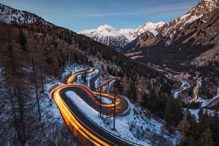 Maloja Pass Road