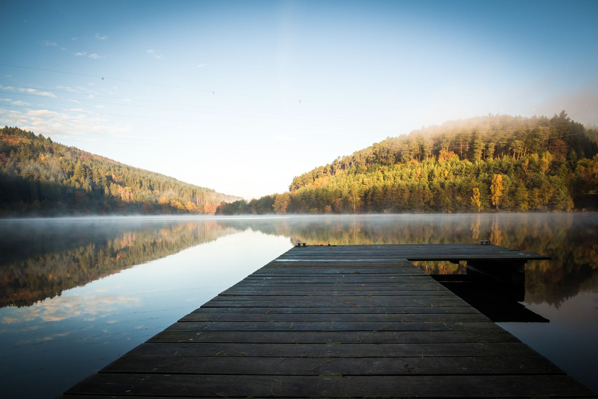 Marbach Stausee southern shore, Germany
