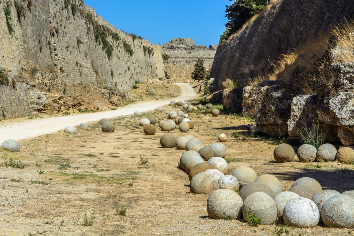 Rhodes city walls, Greece