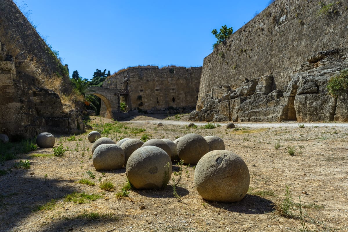 Rhodes city walls, Greece
