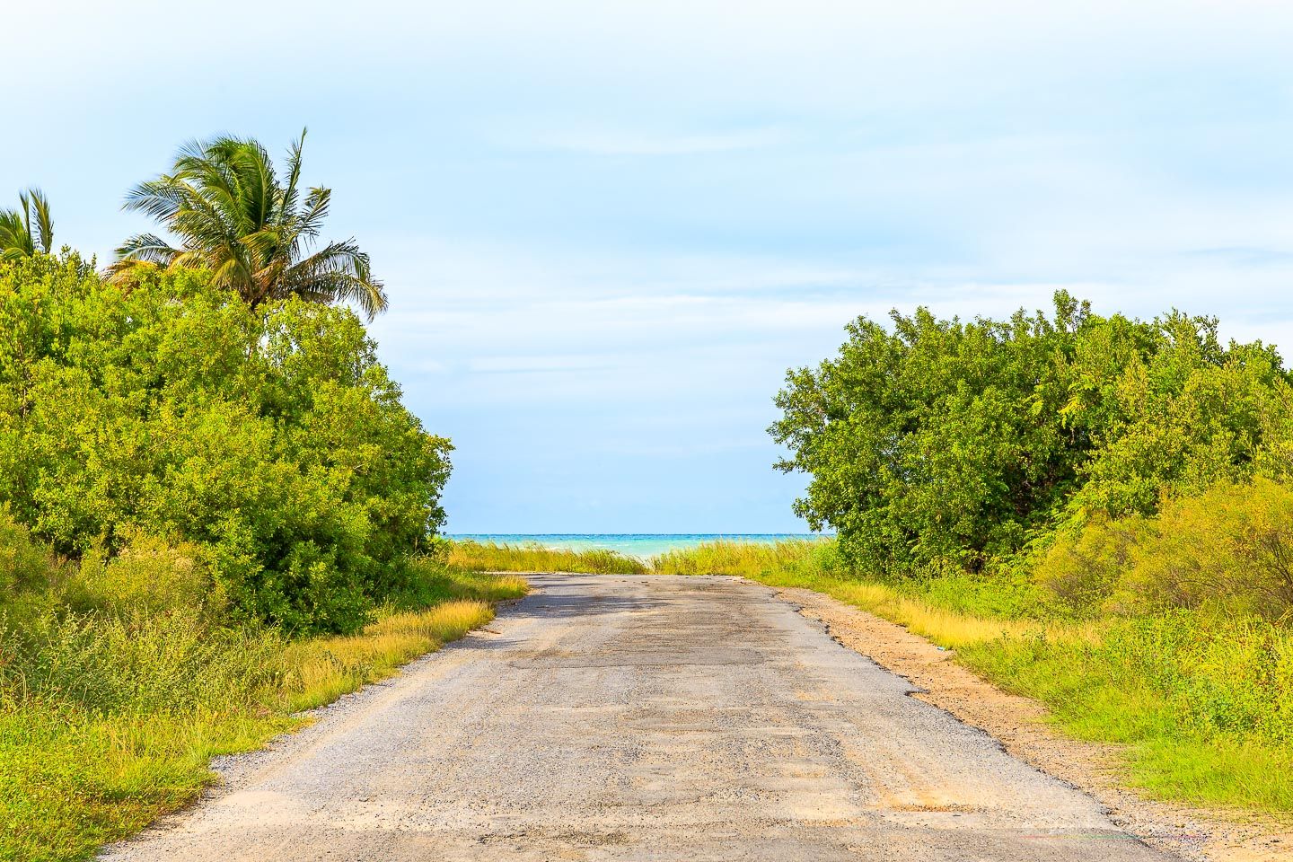 Road to the beach, Cuba