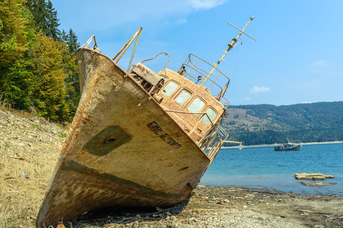Rusty boat, Romania
