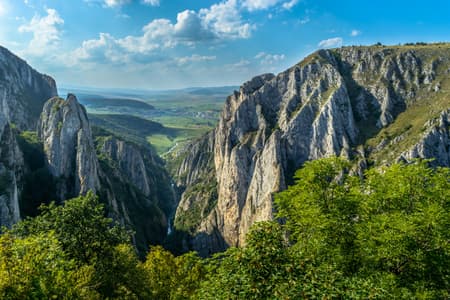 Turda gorge, top view