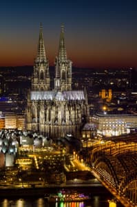 View from Triangle Tower in Cologne
