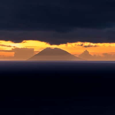 View on volcano Stromboli, Italy