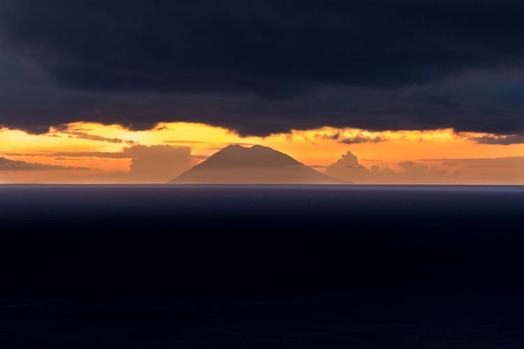 View on volcano Stromboli