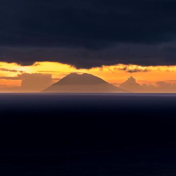 View on volcano Stromboli, Italy