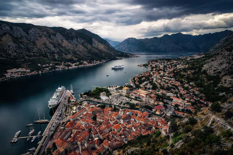 View over the Bay of Kotor
