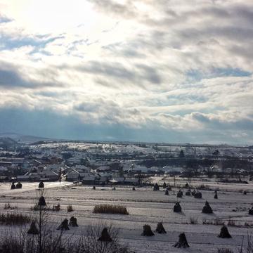 Winter in Pietroasa, Romania