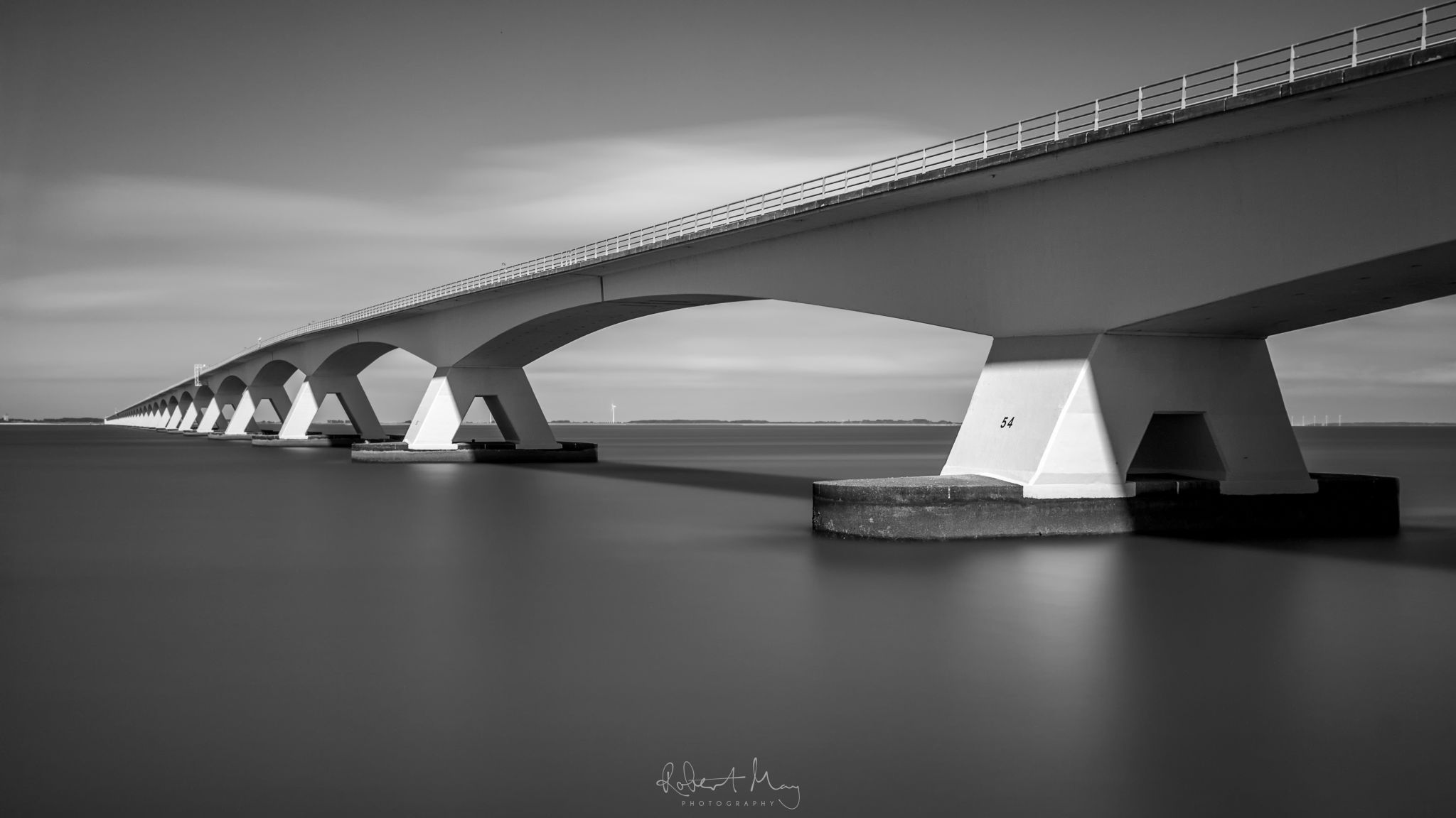 Zeeland Bridge Oosterschelde, Netherlands