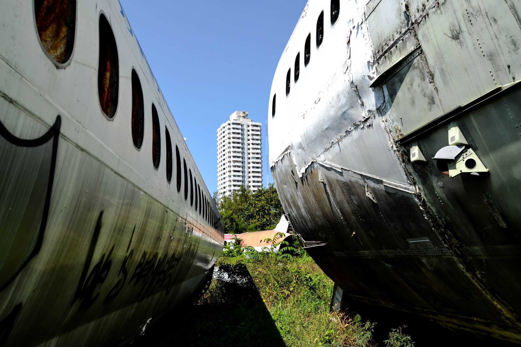 Airplane graveyard, Thailand
