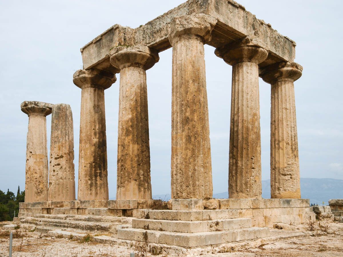 Apollo Tempel in Korinth, Greece