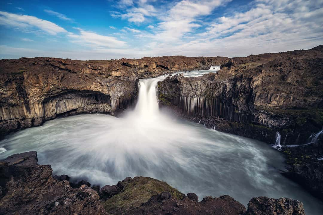 Aldeyjarfoss waterfall is not that hard to reach during seasons without snow, but you still need some time to get there and it's extremely important to be on the right side of the river (travel details are described in the spot), otherwise you might not get the perspective you wanted to photograph.