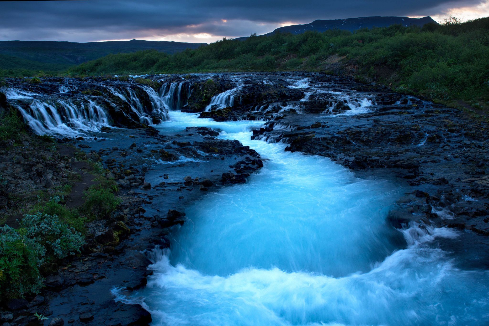 Bruarfoss Waterfall, Iceland