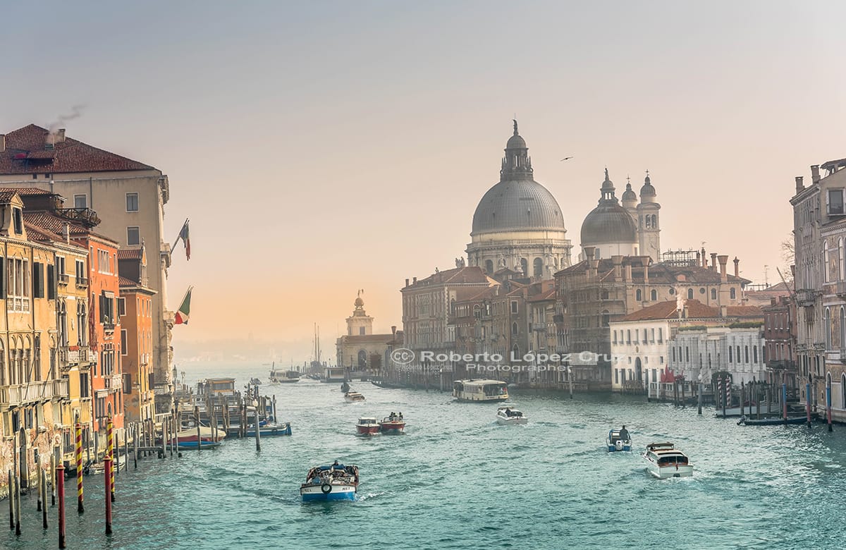 View from Ponte dell'Accademia, Venice, Italy