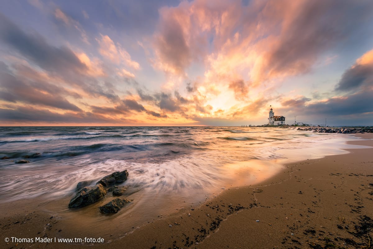 Lighthouse at Marken in the Netherlands, Netherlands