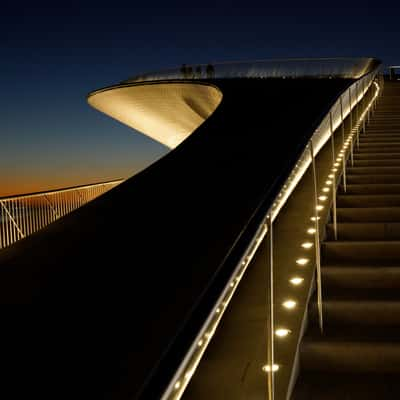 MAAT (Museum of Art, Architecture and Technology) by night, Portugal