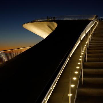 MAAT (Museum of Art, Architecture and Technology) by night, Portugal