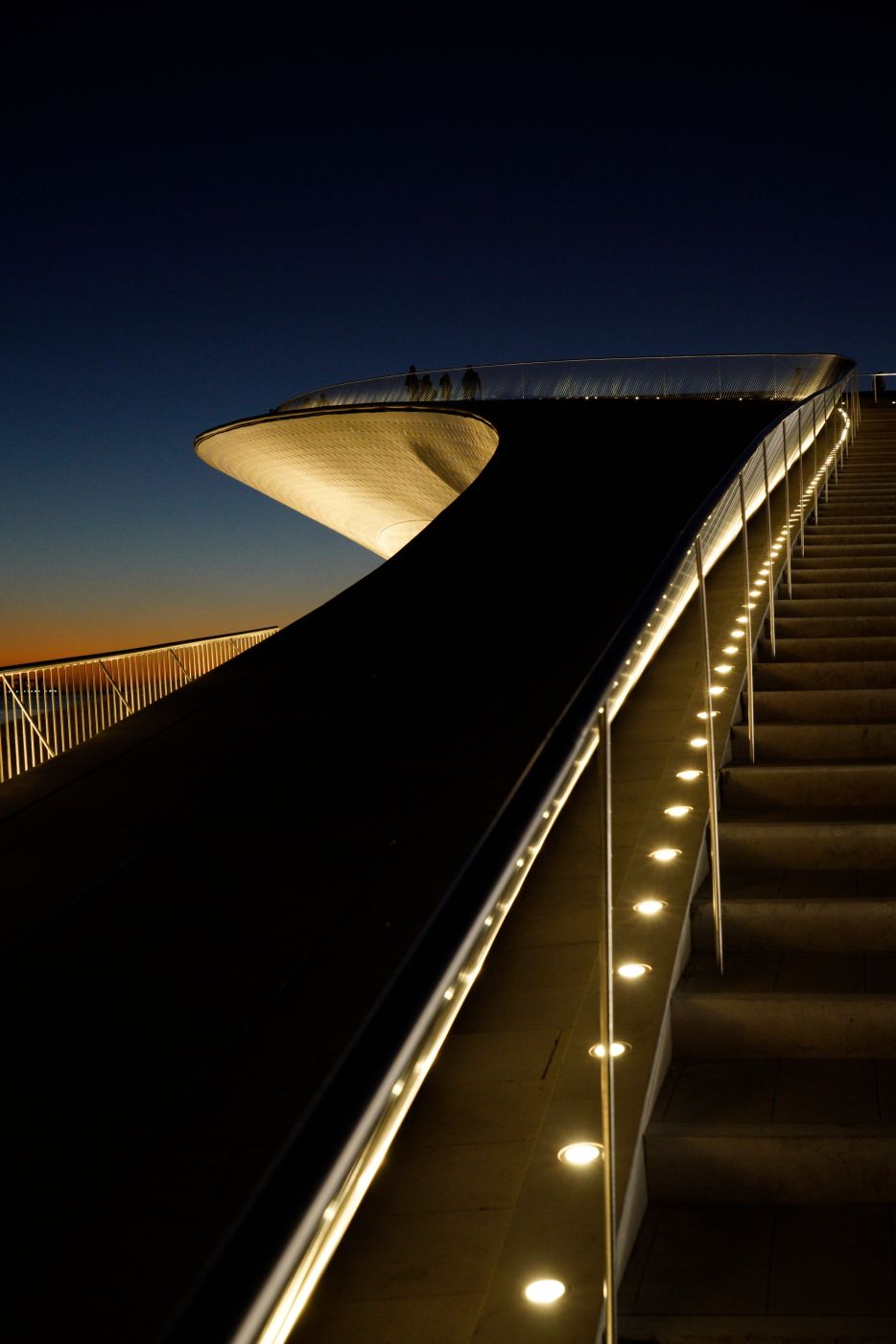 MAAT (Museum of Art, Architecture and Technology) by night, Portugal