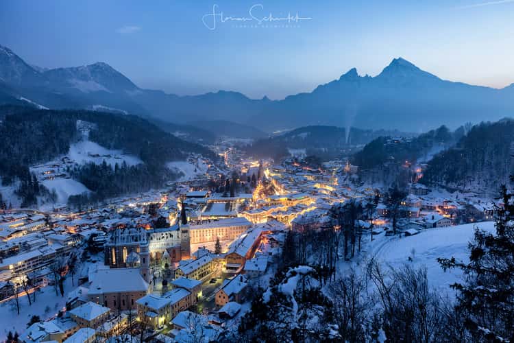 Over the roofs of Berchtesgaden
