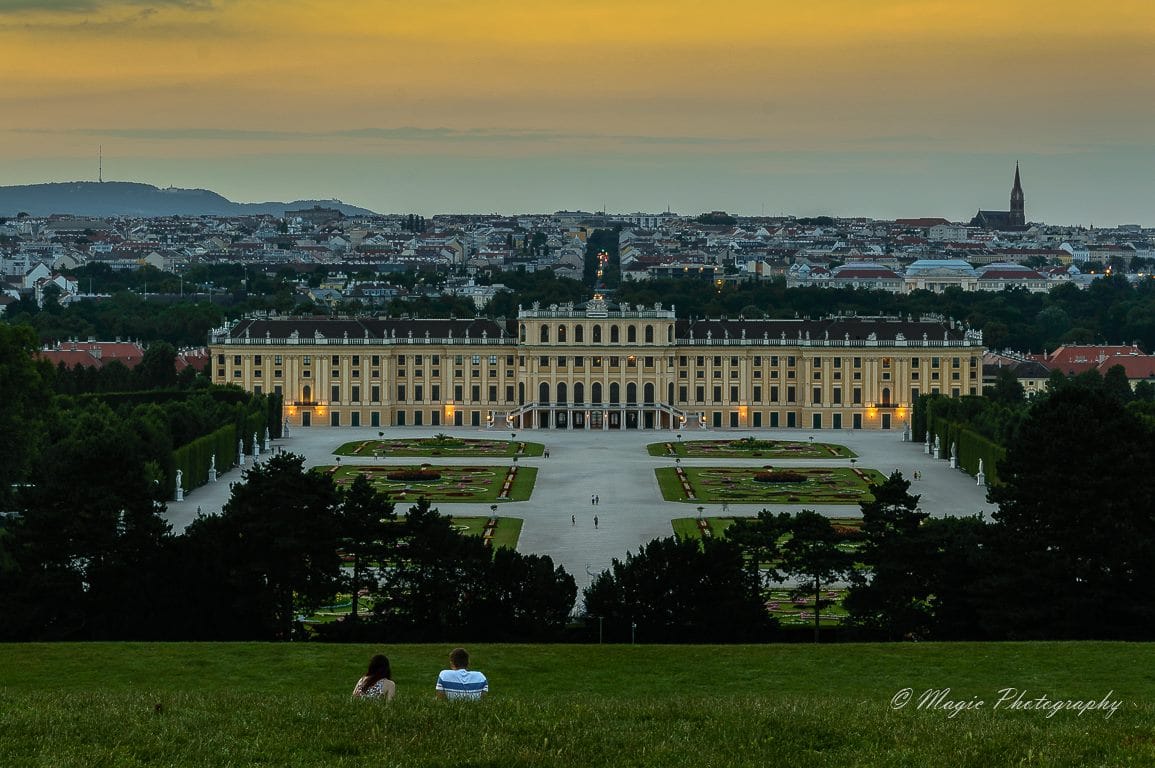 Relaxing at Schönbrunn, Austria