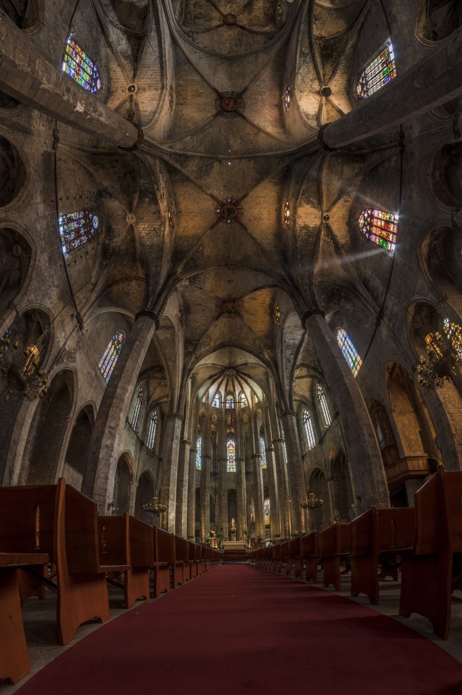 Santa Maria del Mar Vertorama, Barcelona, Spain