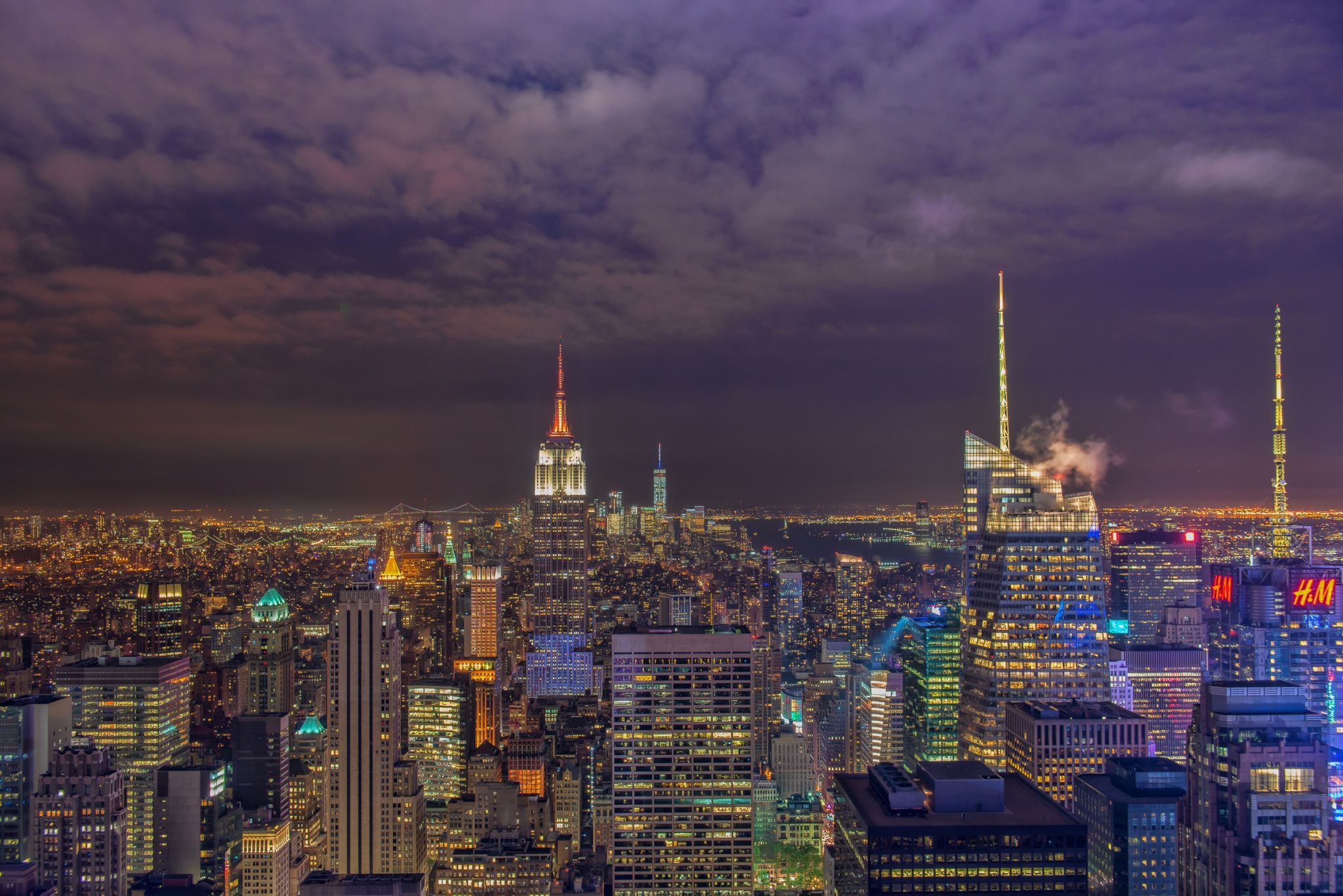 View from “Top of the Rock“, New York City, USA
