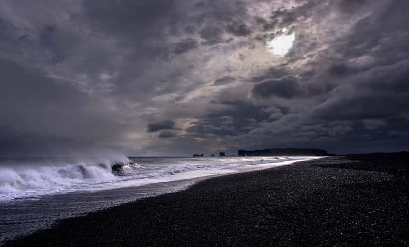 Vik black sand beach