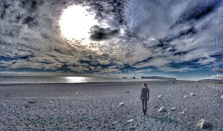 Vik black sand beach
