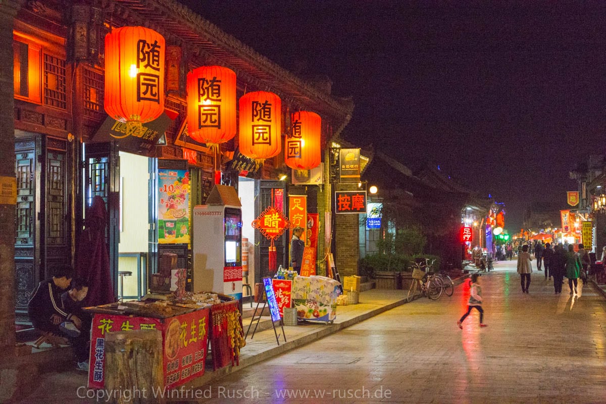 Abends in Pingyao, China