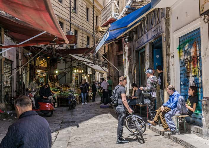 Ballarò street market in Palermo