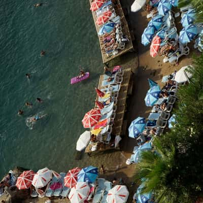 Crowded beach, Turkey (Türkiye)