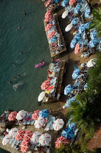 Crowded beach