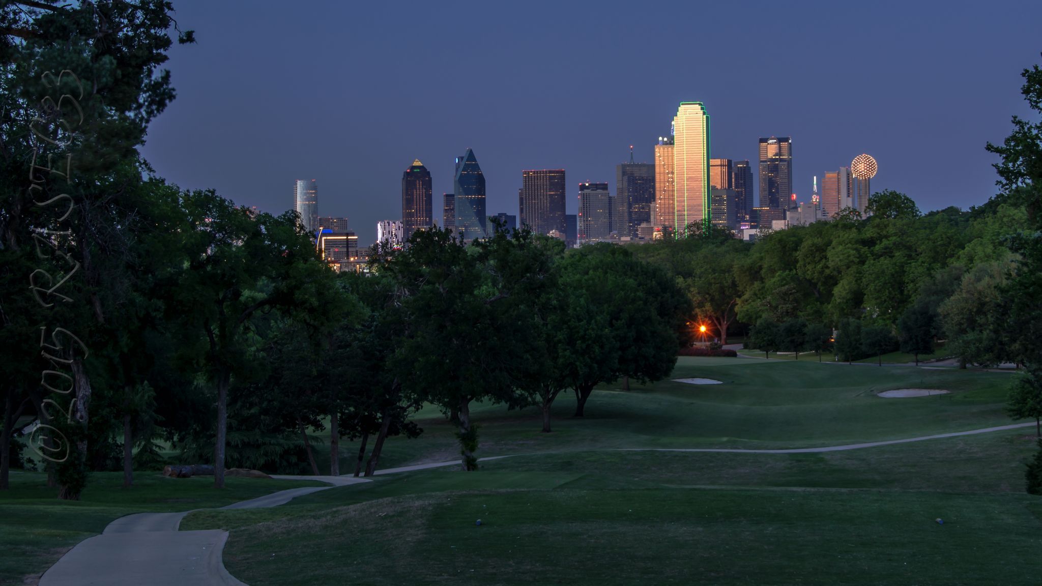 Dallas viewed from Kessler Park, USA
