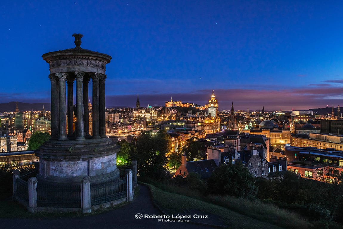 View over Edinburgh from Calton Hill, United Kingdom
