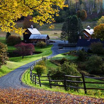 Farmhouse in Sleepy Hollow, Woodstock Vermont, USA