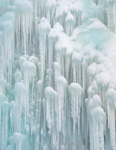 Frozen Waterfall in Plitvice Lakes