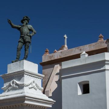 Juan Ponce de Leon Statue and San Jose Chapel, Puerto Rico