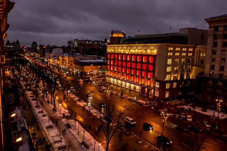 Khreshcatyk str. The main street of Ukraine