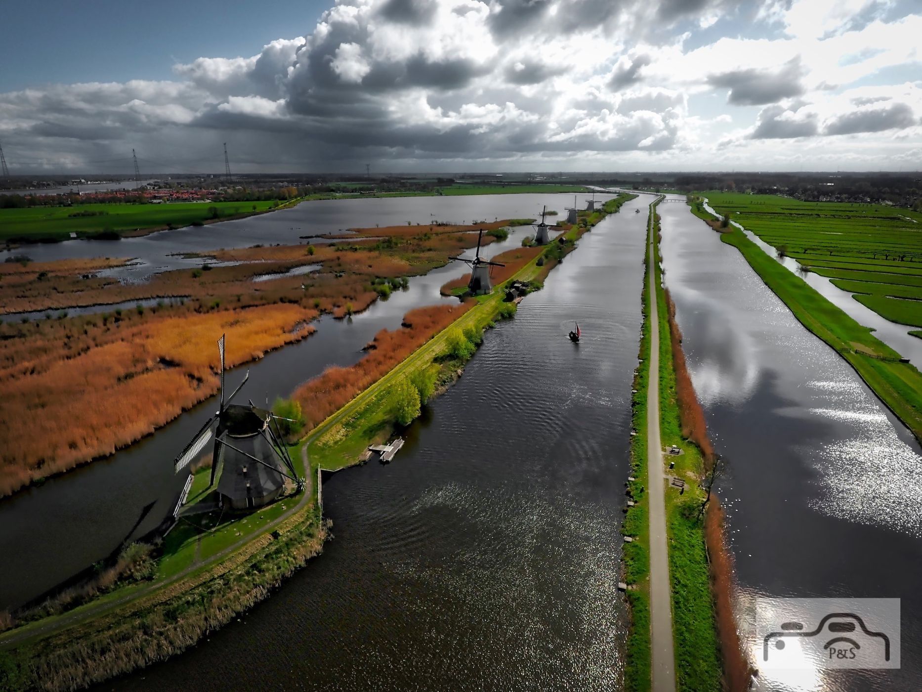 Windmills of Kinderijk, Netherlands