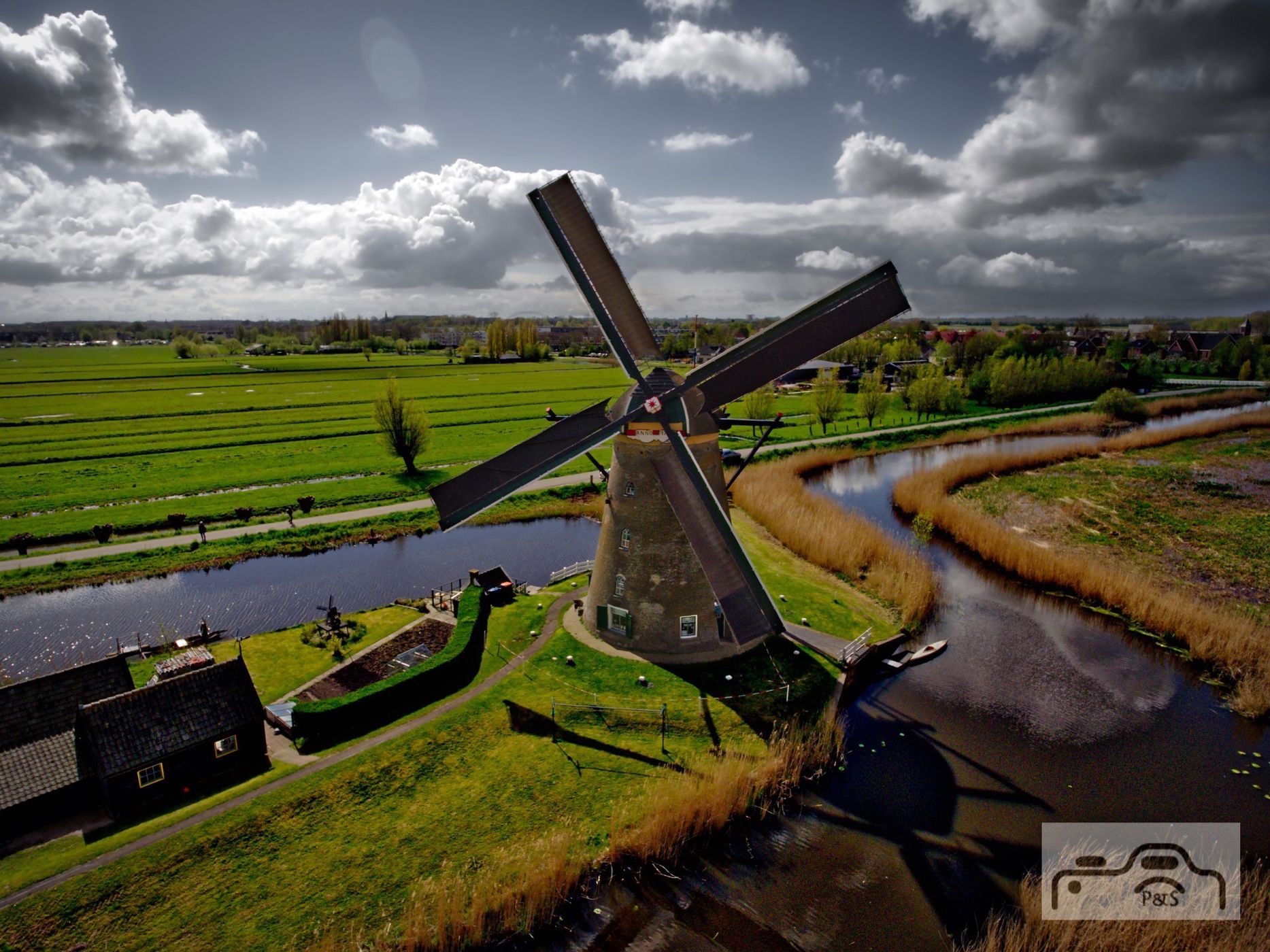 Windmills of Kinderijk, Netherlands