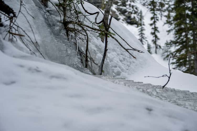Maligne Canyon - From below