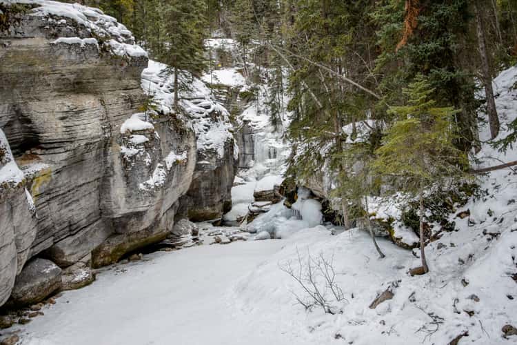 Maligne Canyon - From below