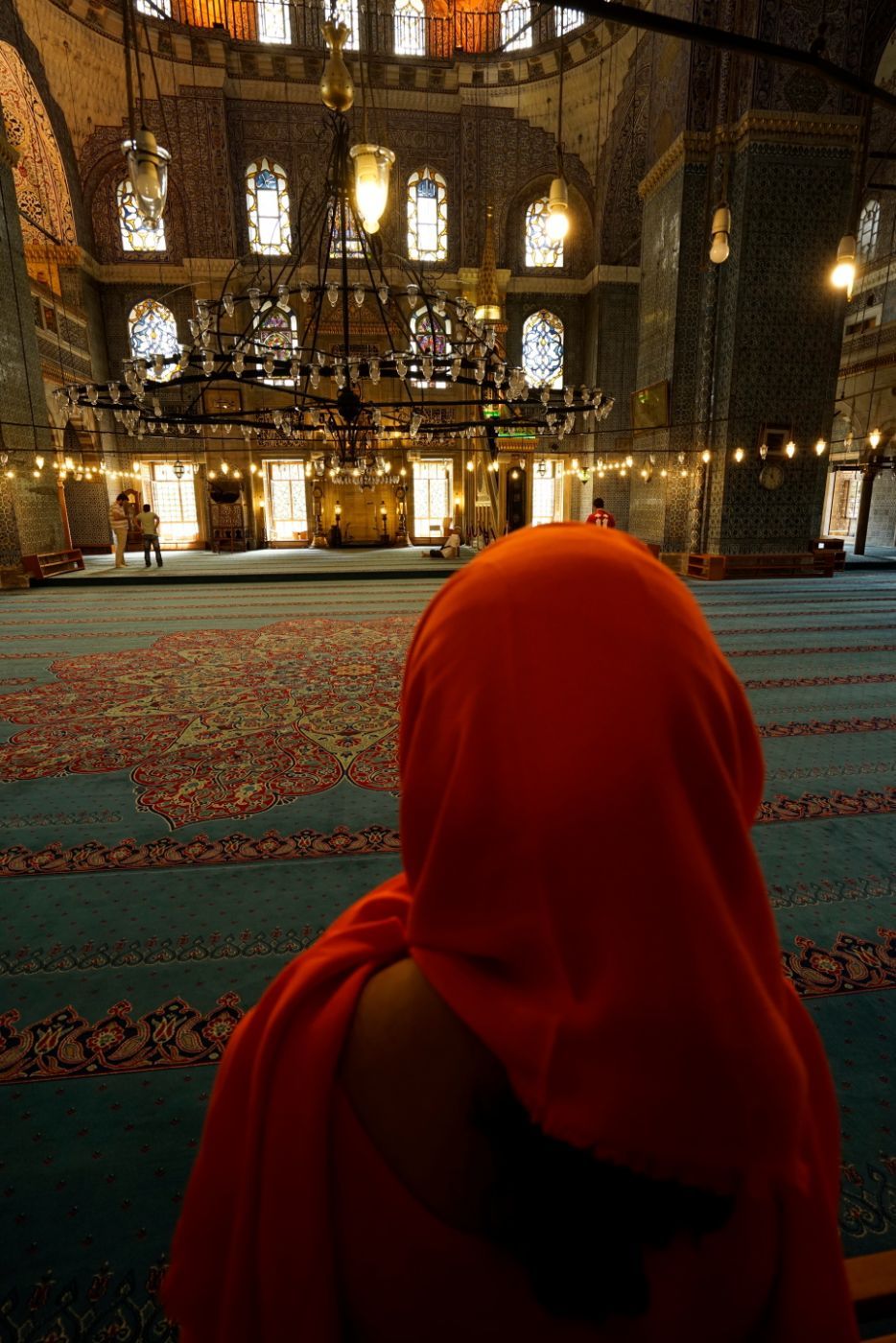 Inside of the Rüstem Pasha Mosque, Istanbul, Turkey (Türkiye)