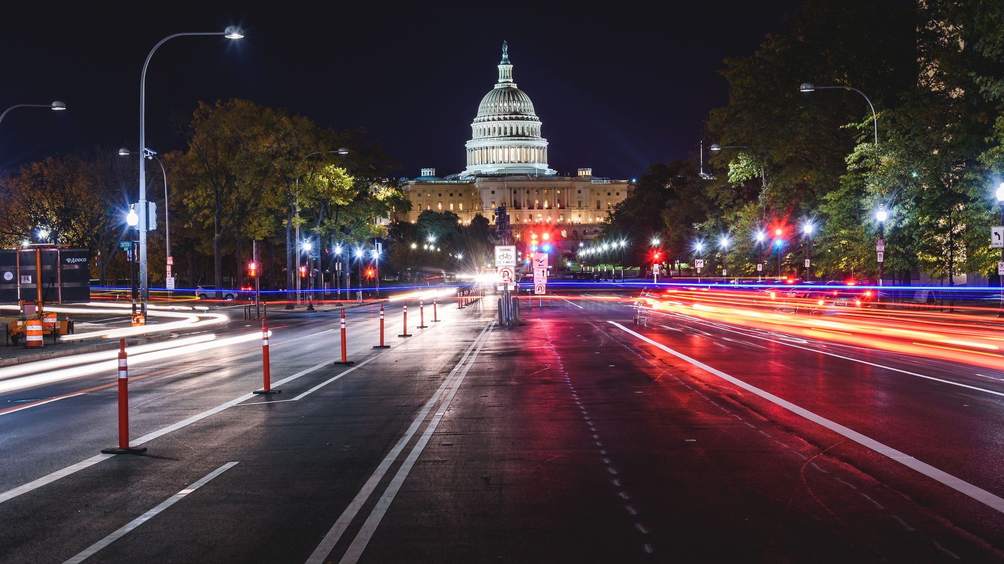 Pennsylvania Ave NW in Washington DC, USA