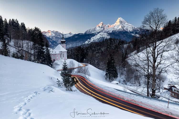 Maria Gern Church, Bavaria - Hill View
