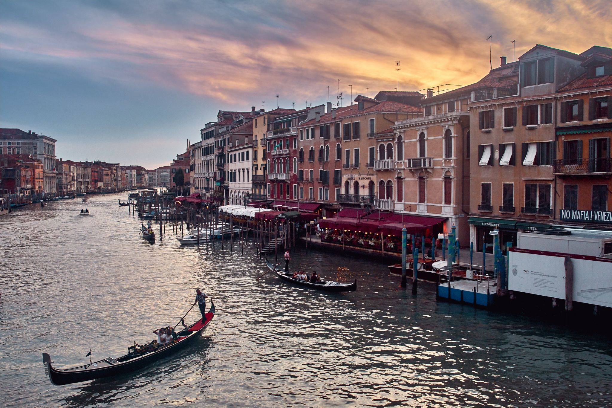 View from Rialto Bridge, Italy