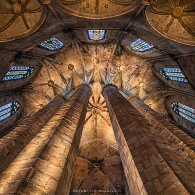 Santa Maria del Mar Barcelona Vertorama, Spain